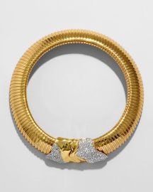 Solanales Gold Tubogas Collar Necklace at Alexis Bittar